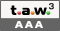 Icono de conformidad con el Nivel Triple-A, de las Directrices de Accesibilidad para el Contenido Web 1.0 del W3C-WAI